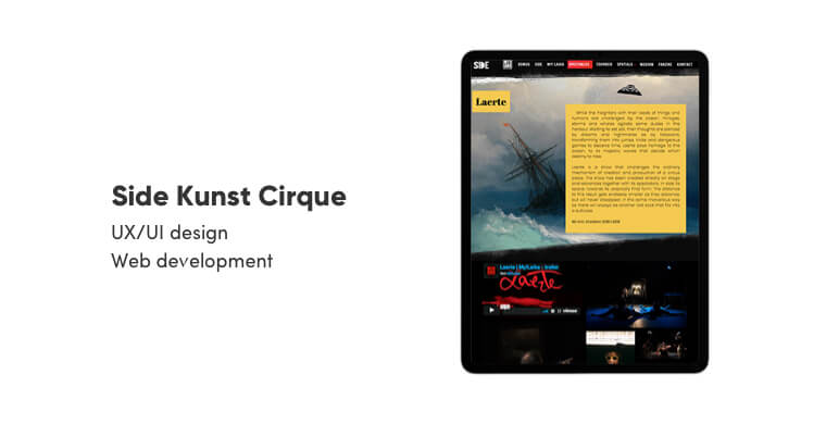 Side Kunst Cirque | Web design | Web development